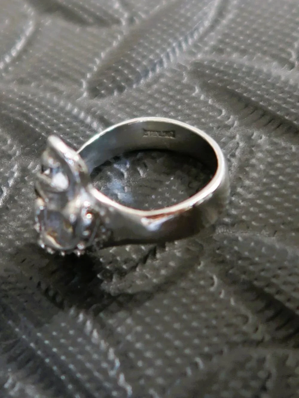 Sterling The Last Laugh Edgy Screaming Skull Silver Ring Large Biker Unisex